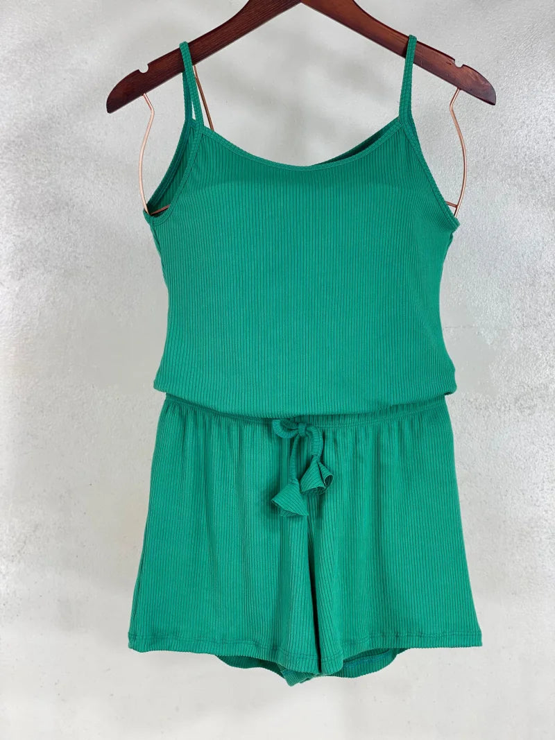 Conj. Plus Size Canelado verde