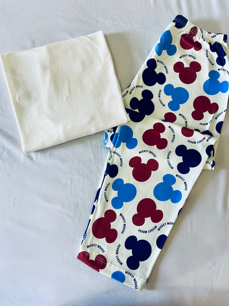 PIJAMA LONGO DE INVERNO COLOR INFANTIL - MICKEY